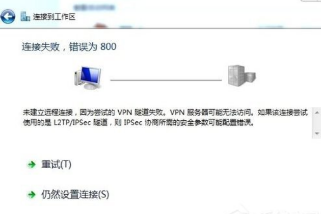 Win7虚拟连接提示错误800错误的解决方法