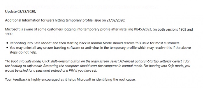 win10最新kb4532693补丁删除个人配置文件怎么解决(2)