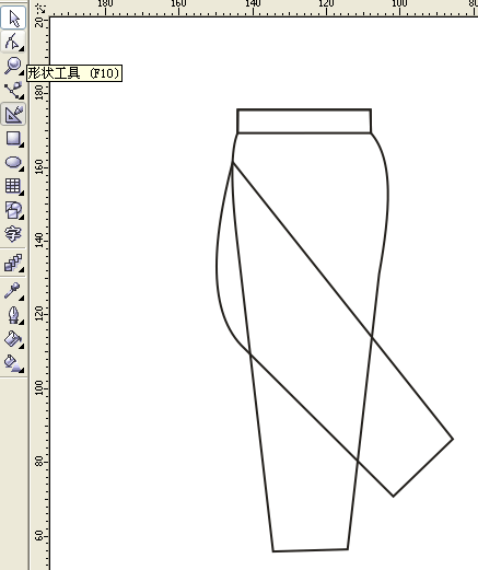 使用CorelDraw 12制作休闲裤的具体操作步骤