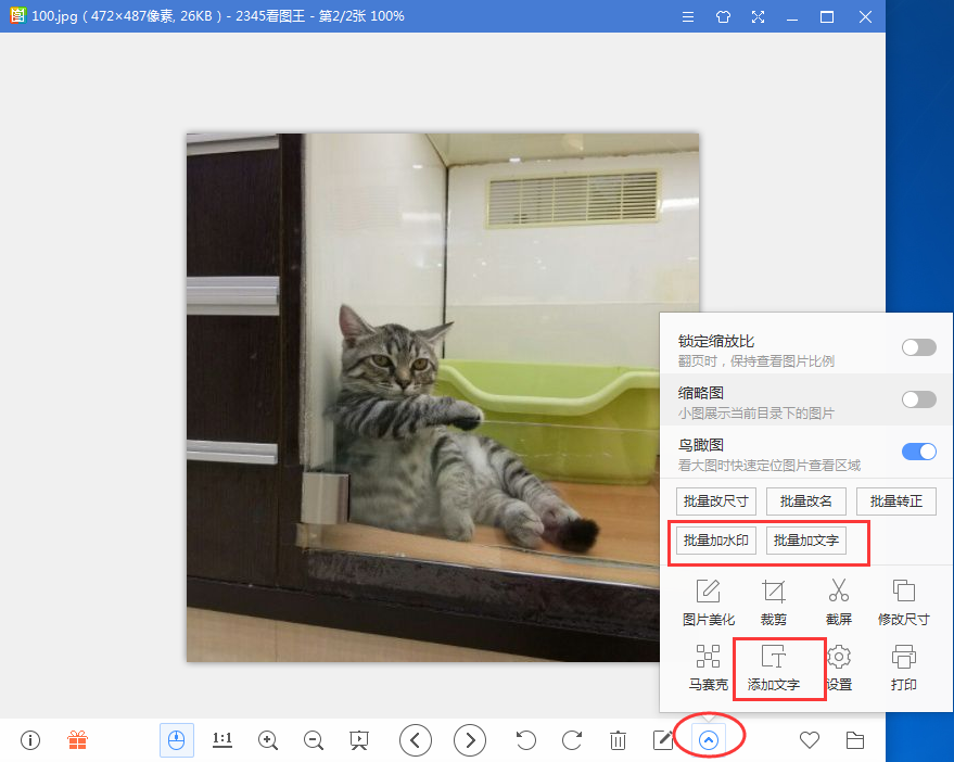 2345看图王怎么添加文字,2345看图王添加文字的方法