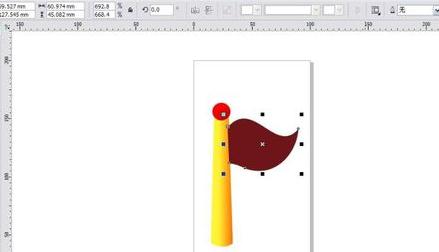 coreldraw怎么画旗帜_cdr如何制作旗帜