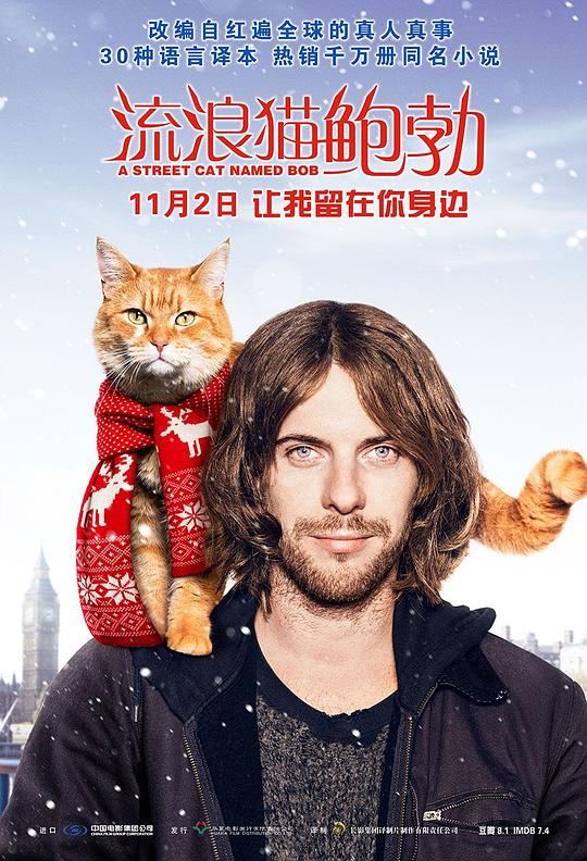 流浪猫鲍勃[中文字幕].A.Street.Cat.Named.Bob.2016.1080p.Bluray.x265.10bit.DTS-SONYHD 6.41GB